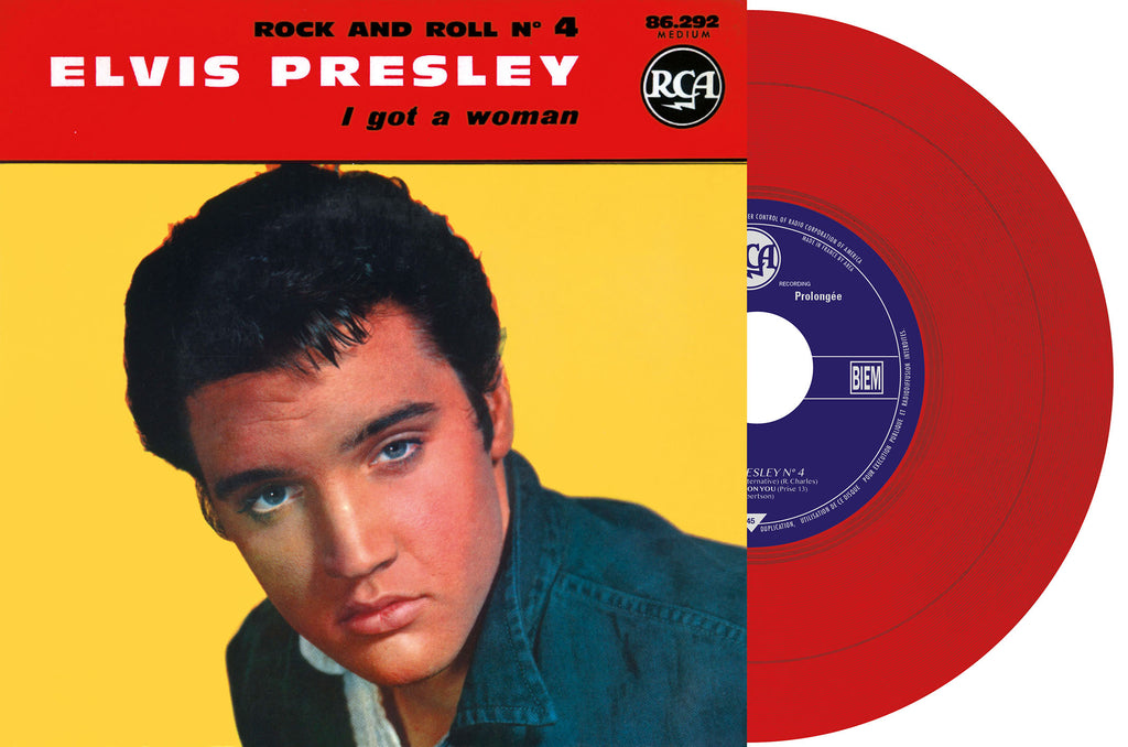 Elvis Presley - I Got A Woman #4 (Red 7" vinyl EP) ((Vinyl))