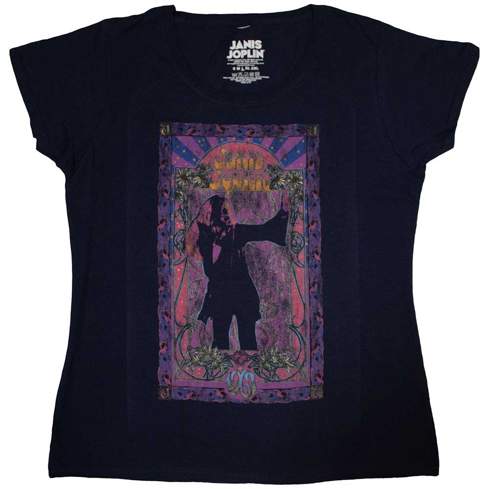 Janis Joplin - Paisley & Flowers Frame (()) Blue