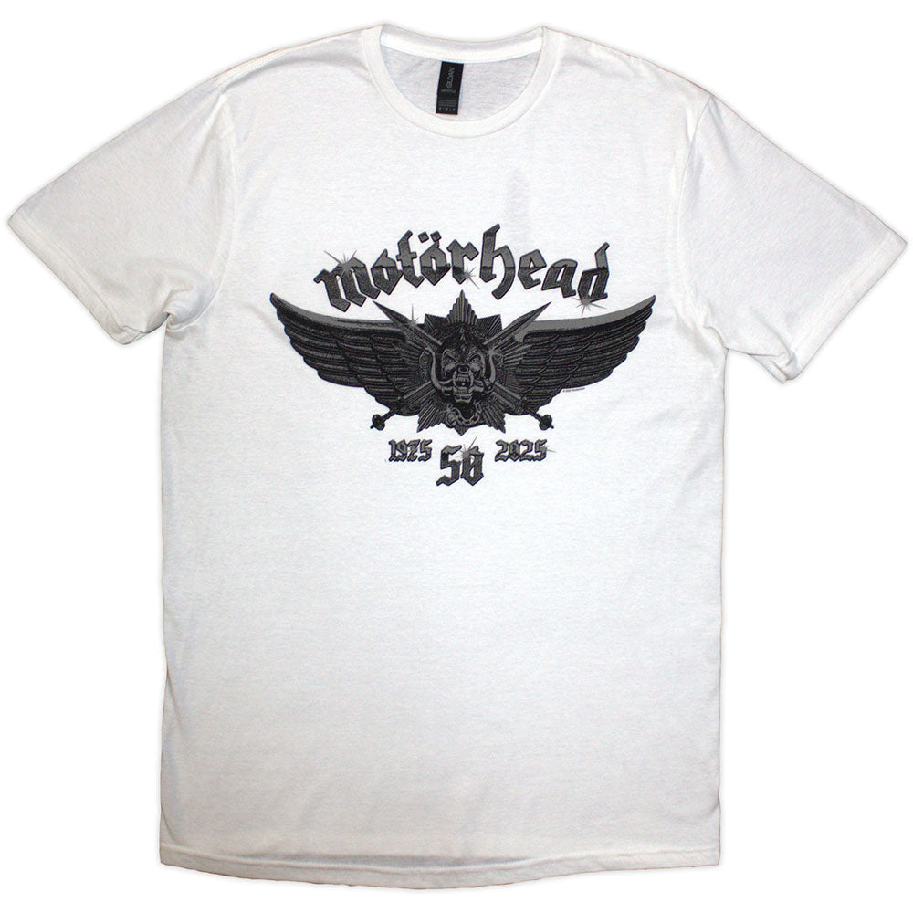 Motörhead - 50 Years Wings Badge (()) White