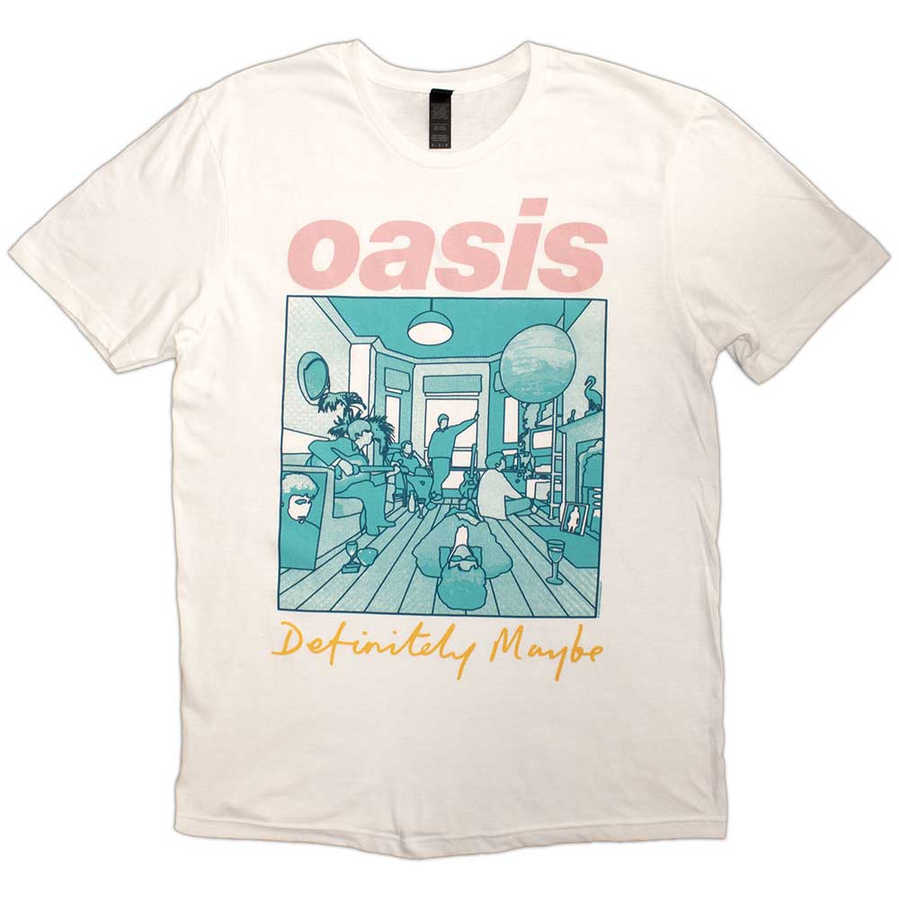Oasis - Definitely Maybe Illustration Colour ((T-Shirt)) White