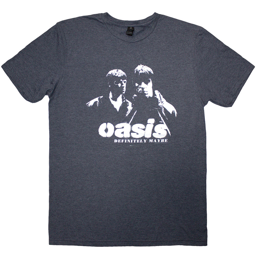 Oasis - Definitely Maybe Photo Stencil (()) Blue
