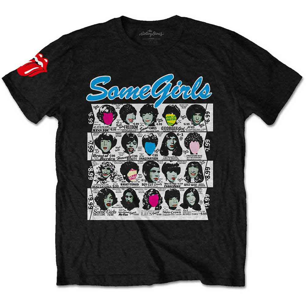 The Rolling Stones - Some Girls Album ((T-Shirt)) Black