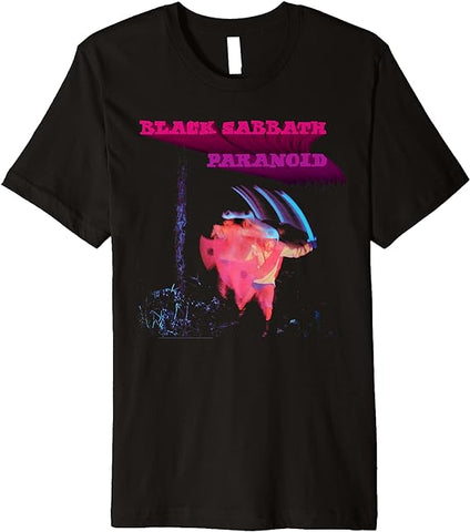 Black Sabbath Paranoid Motion Mens T-shirt Officially Licensed