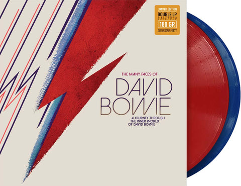 David Bowie - THE MANY FACES OF DAVID BOWIE 2LP LTD Gatefold Red/Blue Vinyl ((Vinyl))