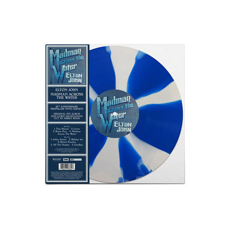 Elton John - Madman Across The Water: 50th Anniversary (Limited Edition, Blue & White Propeller Colored Vinyl) ((Vinyl))