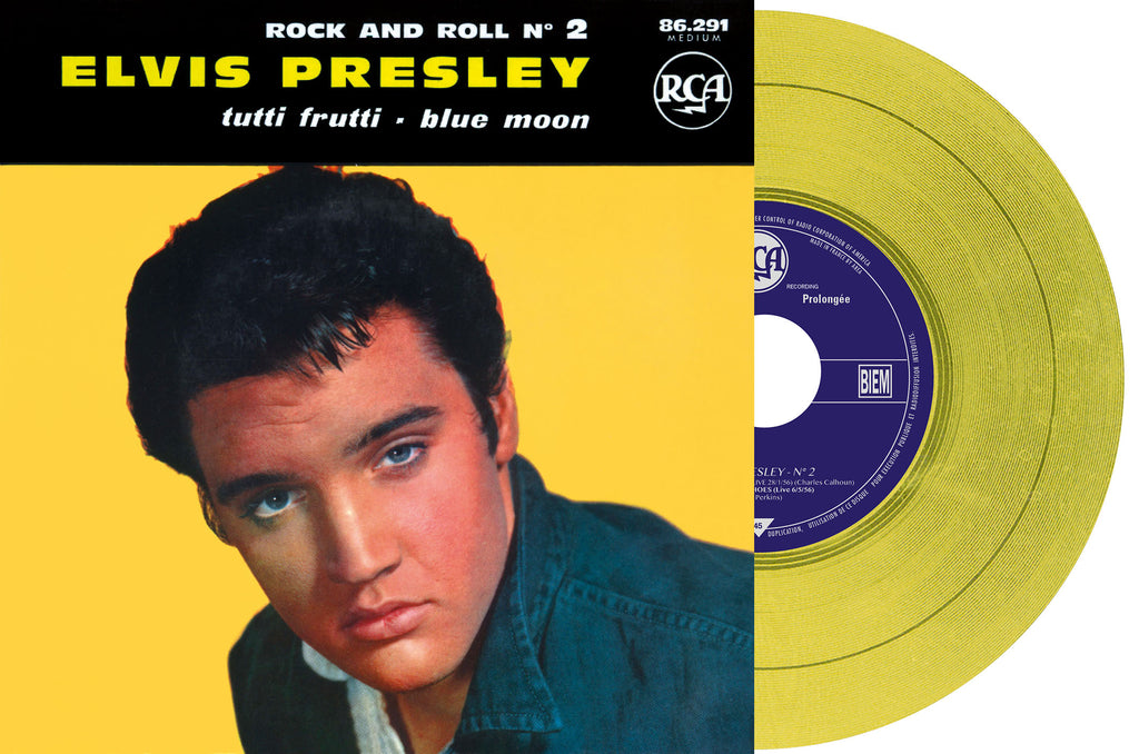 Elvis Presley - Tutti Frutti/Blue Moon #2 (Yellow 7" vinyl EP) ((Vinyl))