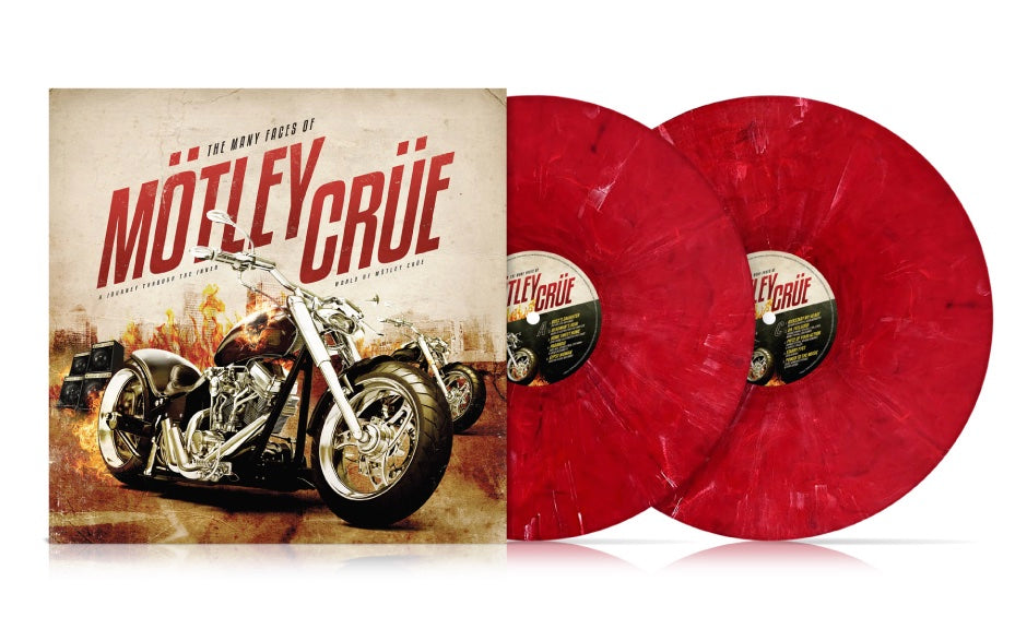 Motley Crue - The Many Faces Of Motley Crue (Limited Ed. Gatefold Red Marble Vinyl) ((Vinyl))
