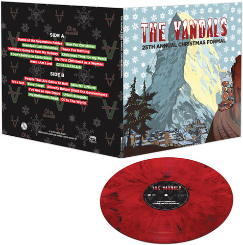 The Vandals - 25TH ANNUAL CHRISTMAS FORMAL - RED & BLACK MARBLE ((Vinyl))
