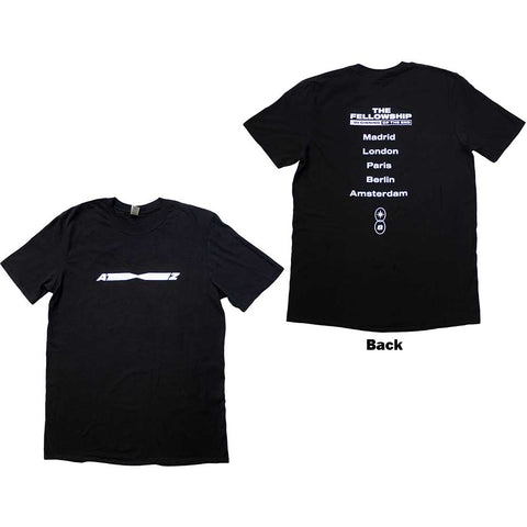 ATEEZ - Fellowship Tour Euro Logo (()) Black