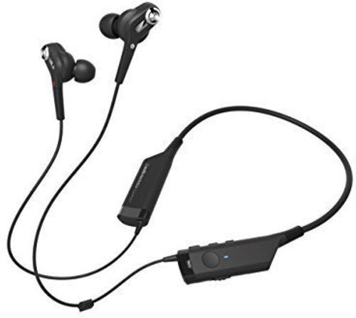 Audio Technica - ATH-ANC40BT - Quietpoint Active noise-cancelling in-ear headphones with Bluetooth 3.0; built-in mic and volume control buttons; connects up to eight Bluetooth wireless devices ((Speakers))
