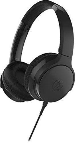 Audio Technica - ATH-AR3ISBK - SonicFuel on-ear headphones with in-line mic and control, black ((Speakers))