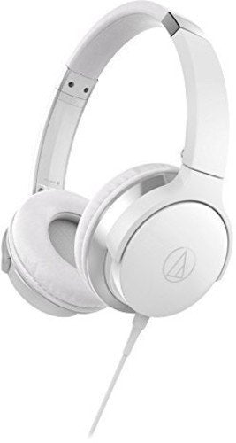Audio Technica - ATH-AR3ISWH - SonicFuel on-ear headphones with in-line mic and control, white ((Speakers))