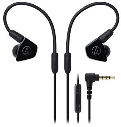 Audio Technica - ATH-LS50ISBK - In-ear headphones with Dual Symphonic Drivers and in-line mic and control, black ((Speakers))
