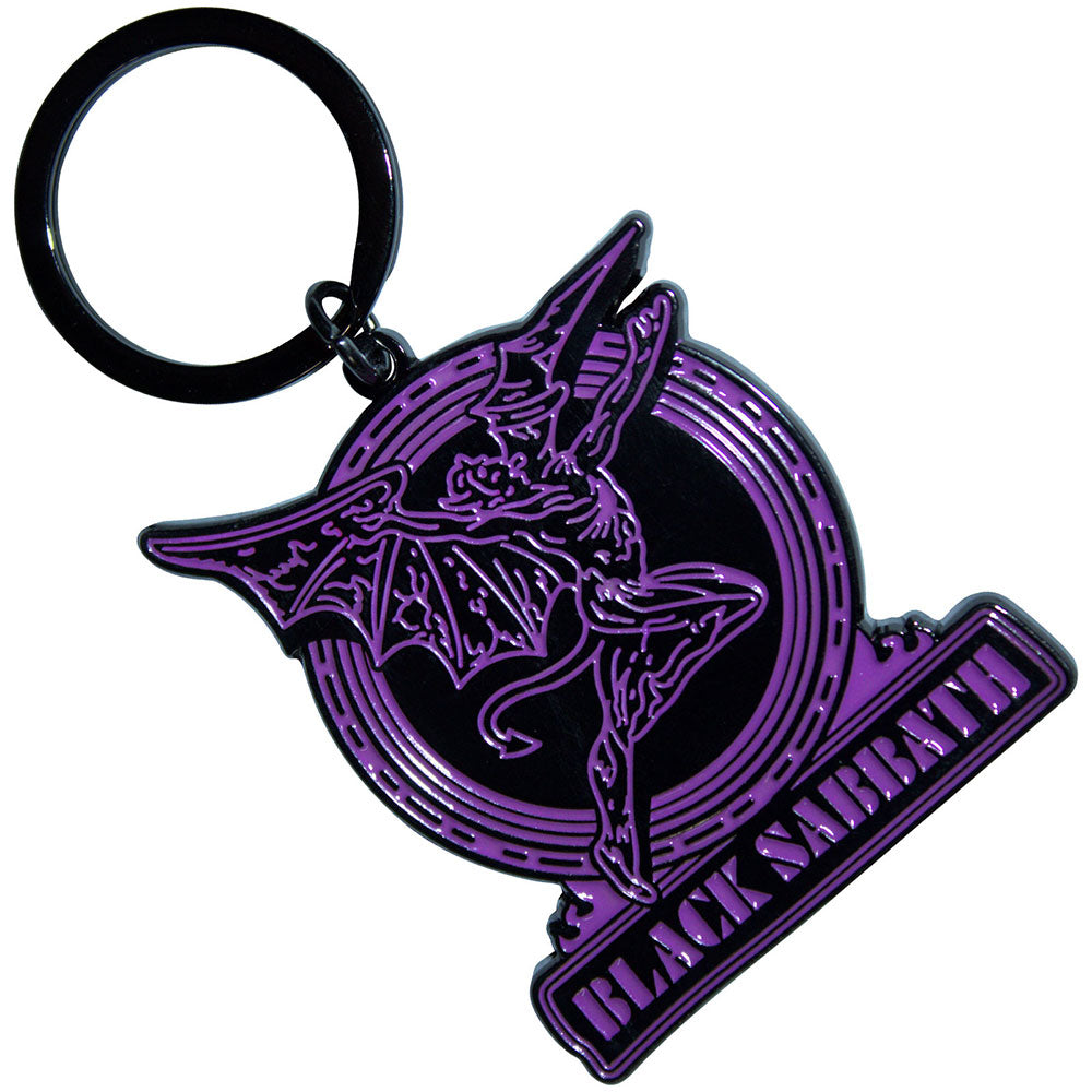 Black Sabbath - Purple Text Logo & Daemon (())
