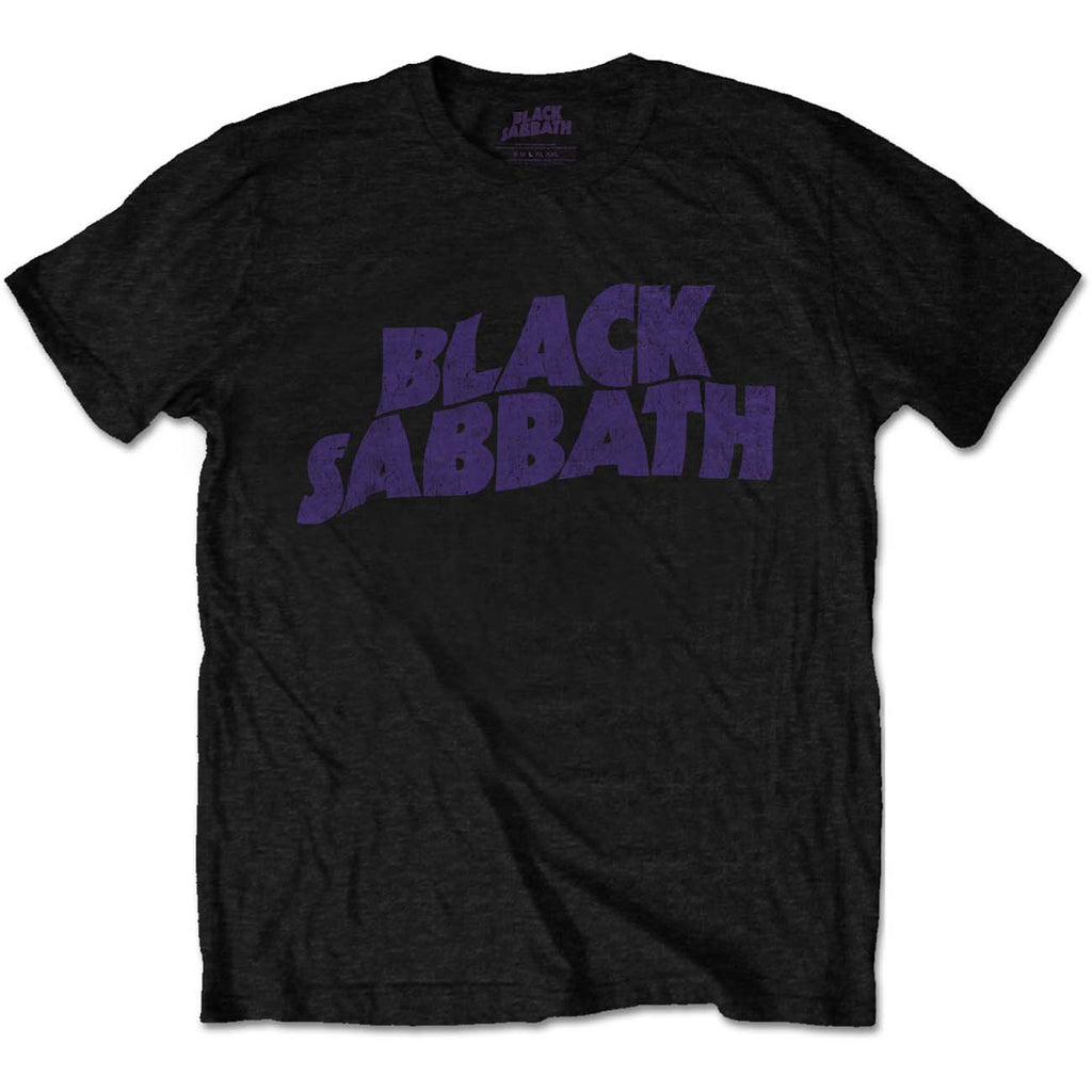 Black Sabbath - Wavy Logo Vintage ((T-Shirt)) black