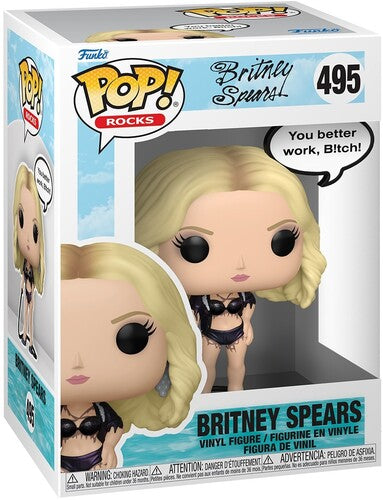 Britney Spears - Funko POP! Sayings: Britney Spears - Work B!tch (Vinyl Figure, Collectible) ((Action Figure))