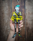 Cheap Trick - Rick Nielsen Cheap Trick 1983 Hamer Uncle Dick Doubleneck Mini Guitar Replica Collectible (Large Item, Collectible, Figure) ((Action Figure))