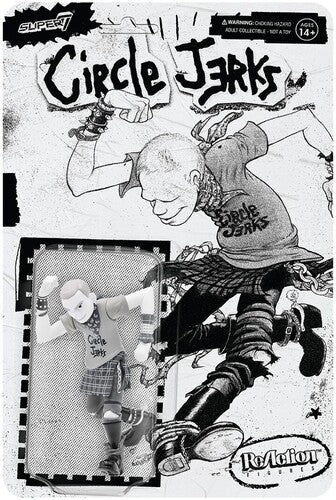 Circle Jerks - Super7 - Circle Jerks ReAction Figure Wave 1 - Skank Man (Grayscale) (Collectible, Figure, Action Figure) ((Action Figure))