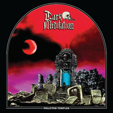 Dark Meditation - Polluted Temples (BLACK & WHITE VINYL) ((Vinyl))