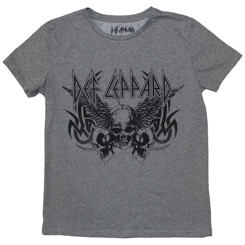 Def Leppard - Tribal Skull (()) Grey