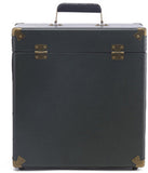 GPO - GPO Retro SWB18GB 12 " Vinyl Record Case 35 Count Capacity Removable Lid - Rustic Green with Black Interior) ((Vinyl Accessories))