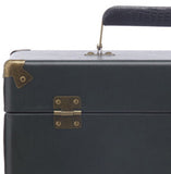 GPO - GPO Retro SWB18GB 12 " Vinyl Record Case 35 Count Capacity Removable Lid - Rustic Green with Black Interior) ((Vinyl Accessories))