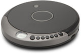 GPX - GPX PCB319B Bluetooth Wireless Personal CD Player -Portable - 60 Second Anti-Skip Includes Earbuds (Black/Silver) ((CD Player))