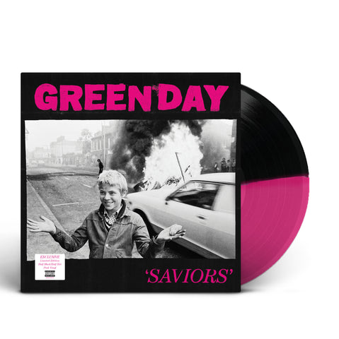 Green Day - Saviors (Magenta & Black Color Split Vinyl w/24"x36" Poster, Indie Exclusive) ((Vinyl))