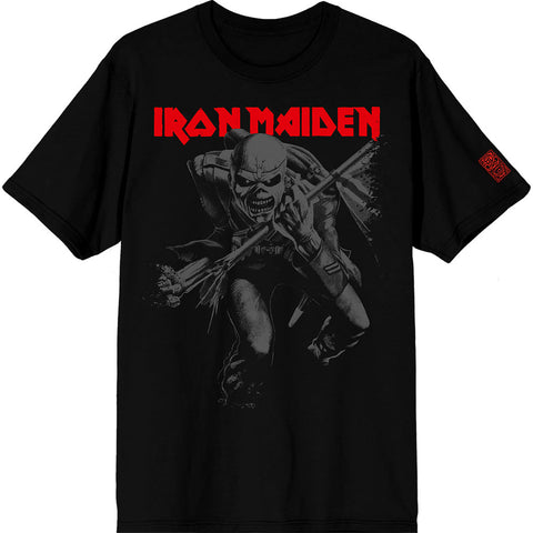 Iron Maiden - 50 Trooper Crop Grey (()) Black