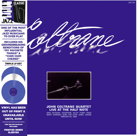 John Coltrane Quartet - Live at the Half Note (Blue & White Colored Vinyl, Deluxe Edition, Limited Edition) (3 Lp's) ((Vinyl))