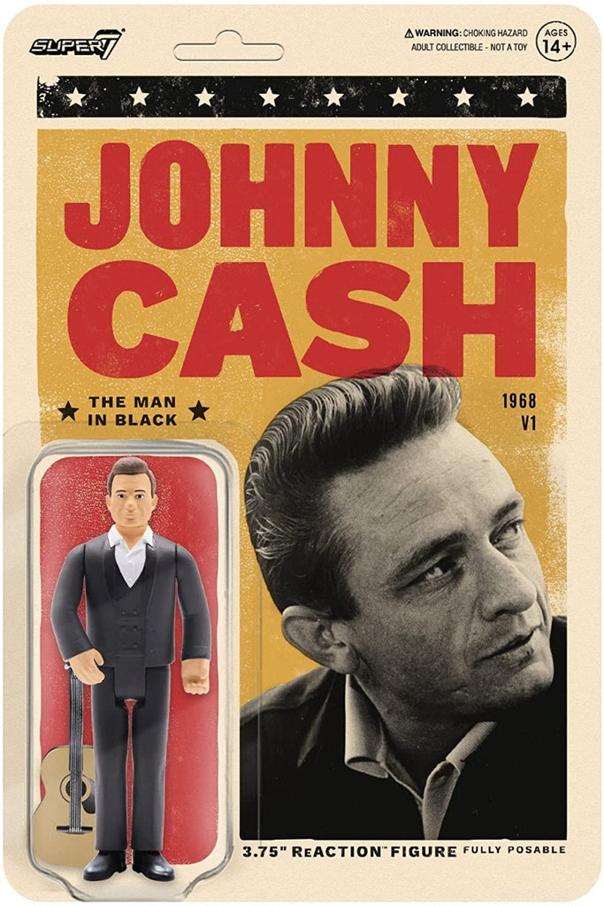 Johnny Cash - Super7 - Johnny Cash ReAction Figure - The Man In Black (Collectible, Figure, Action Figure) ((Action Figure))