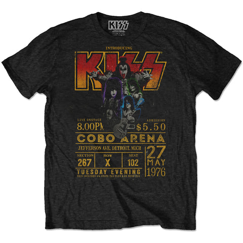 KISS - Cobo Arena &#039;76 ((T-Shirt)) black