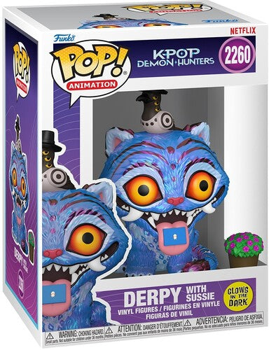 KPop Demon Hunters - Funko POP! Anime: KPop Demon Hunters - Derpy with Sussie (Glow-in-the-Dark) (KPDH) (Vinyl Figure, Collectible) ((Action Figure))
