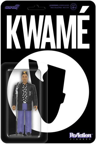 Kwame - Super7 - Kwame - ReAction - Kwame (Black/White Polka Dot) (Collectible, Figure, Action Figure) ((Action Figure))