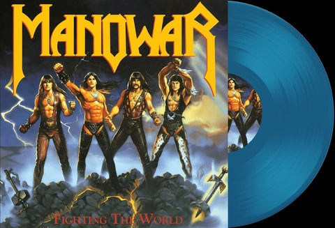 Manowar - Fighting The World (Limited Edition, Transparent Blue Colored Vinyl) [Import] ((Vinyl))