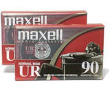 Maxell - Maxell 108527 UR-90 2PK Normal Bias Audio Cassettes 90 Minute With Cases 2 Pack ((Cassette))