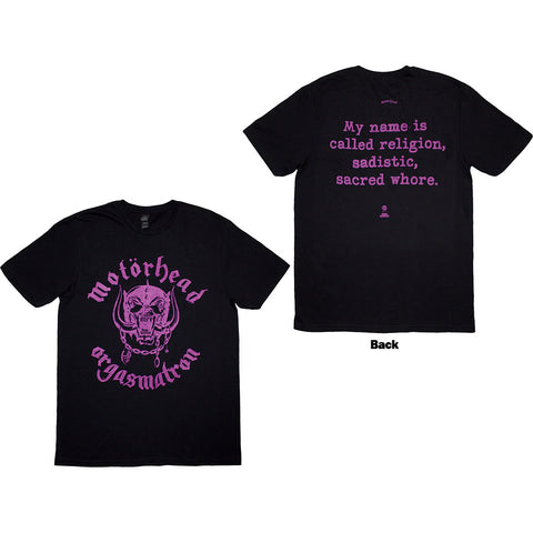 Motörhead - Orgasmatron Lyric (()) Black