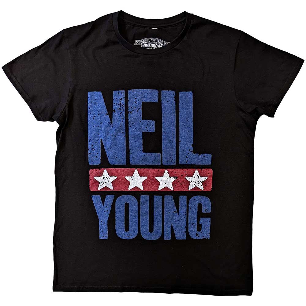 Neil Young - Stars Logo (()) Black
