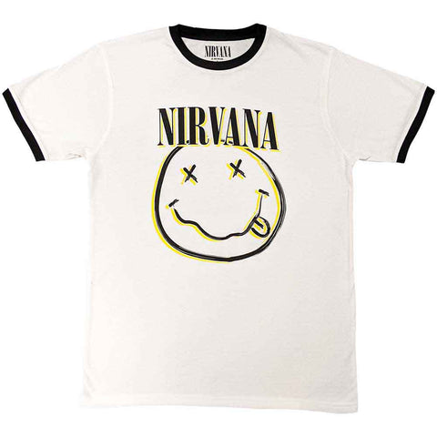 Nirvana - Double Happy Face (()) White