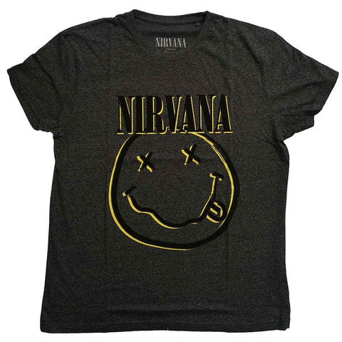Nirvana - Inverse Happy Face (()) Black, Grey