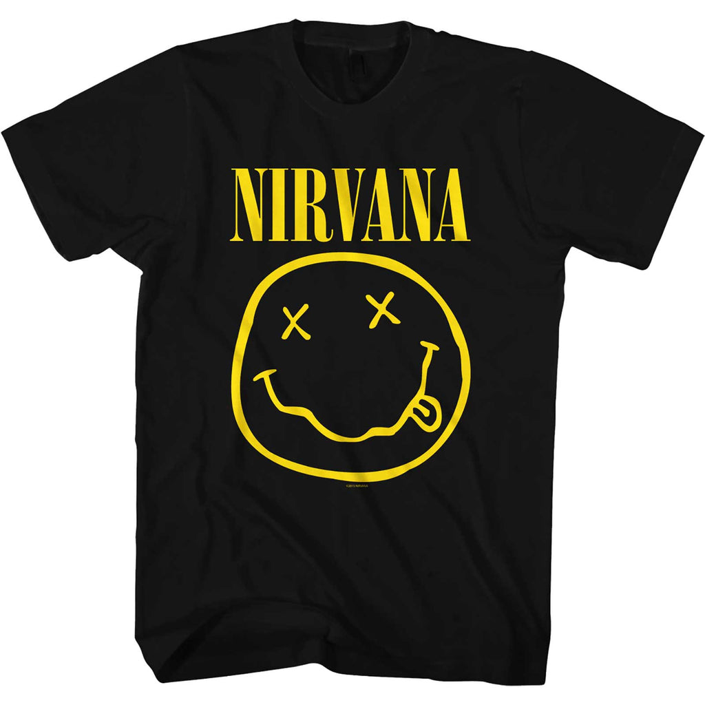 Nirvana - Yellow Smiley ((T-Shirt)) black