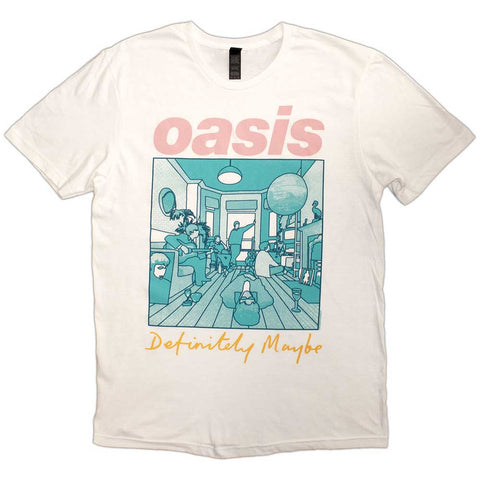 Oasis - Definitely Maybe Illustration Colour ((T-Shirt)) White