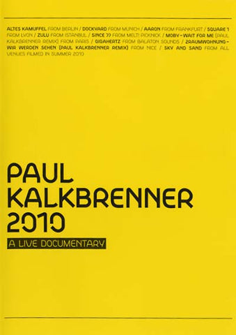 PAUL KALKBRENNER - 2010 - A Live Documentary ((DVD))