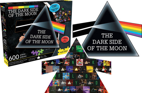 Pink Floyd - Dark Side of the Moon Collage & Prism 600 PC Two-Sided Triangle Jigsaw Puzzle ((Accessories))