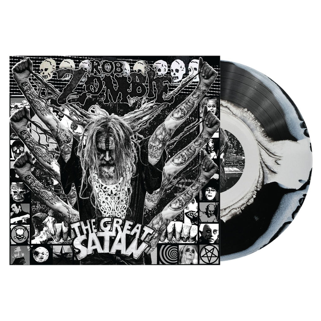 Rob Zombie - The Great Satan [Indie Exclusive Black White Swirl Vinyl] ((Vinyl))
