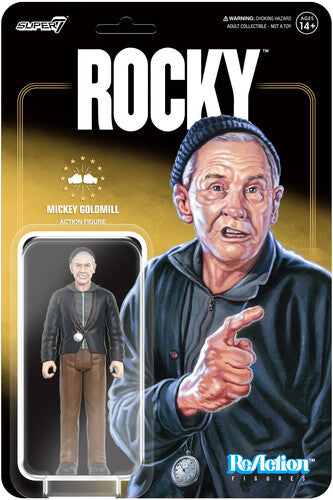Rocky - Super7 - Rocky I - ReAction Wv3 - Mickey Goldmill (Collectible, Figure, Action Figure) ((Action Figure))