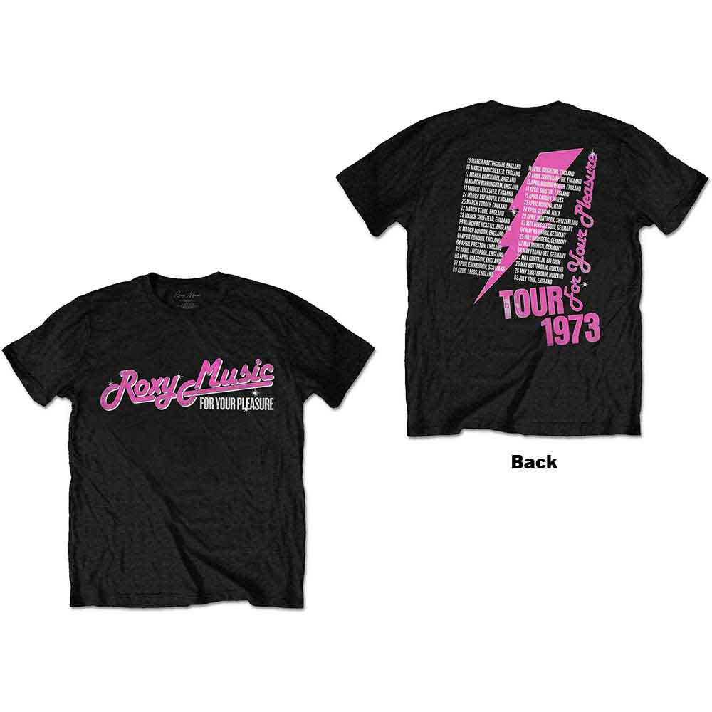 Roxy Music - For Your Pleasure Tour ((T-Shirt)) Black