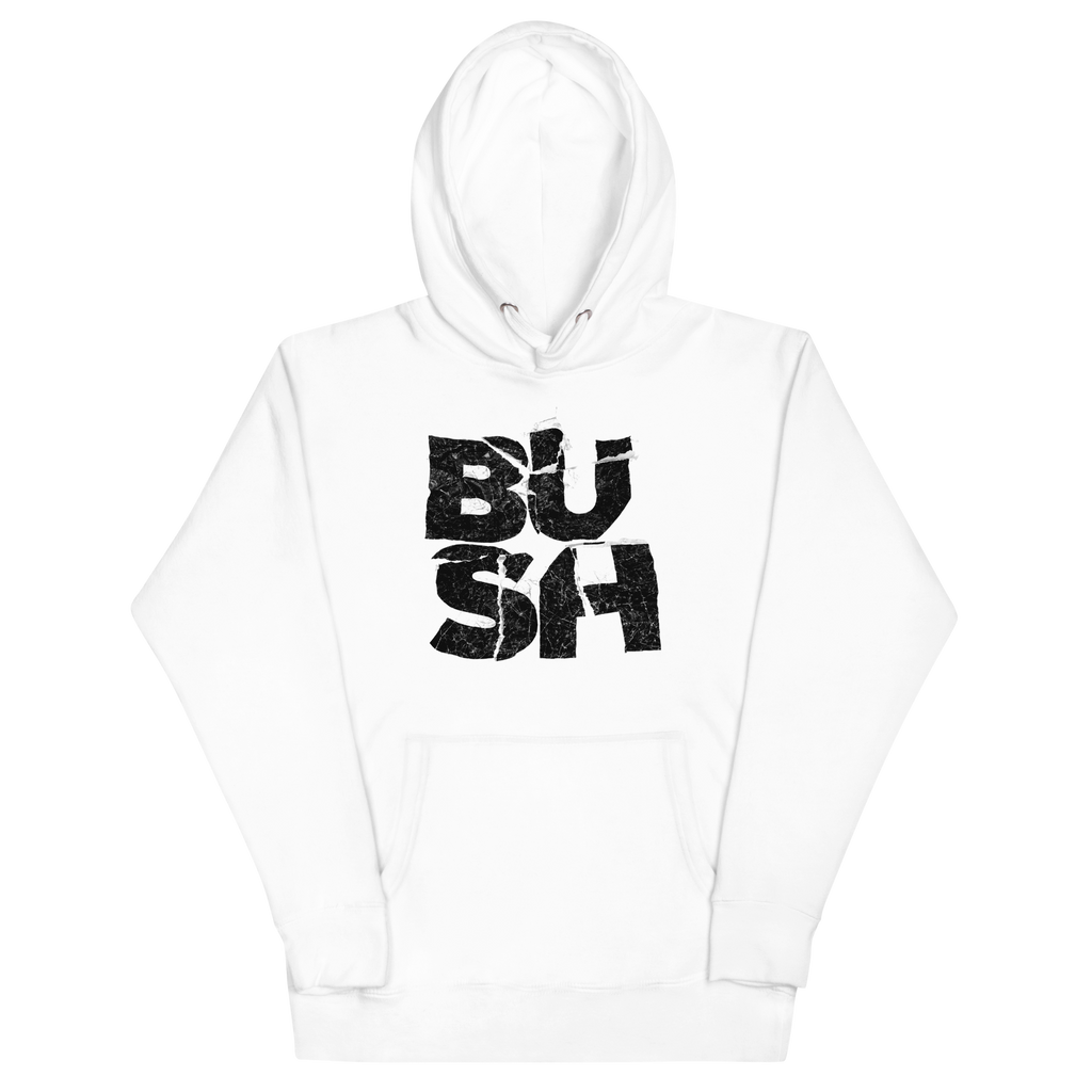 Stakes - Bush Stacked Logo Classic Hoodie (()) White