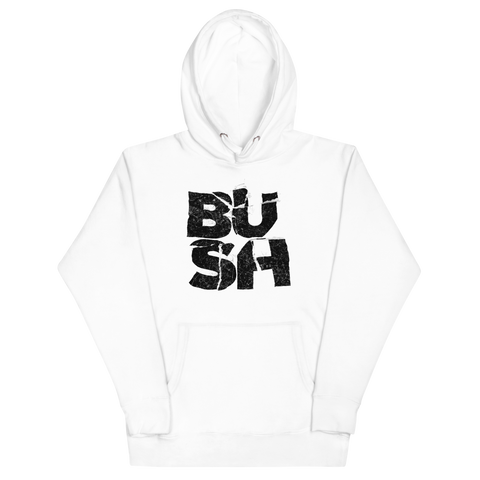 Stakes - Bush Stacked Logo Classic Hoodie (()) White