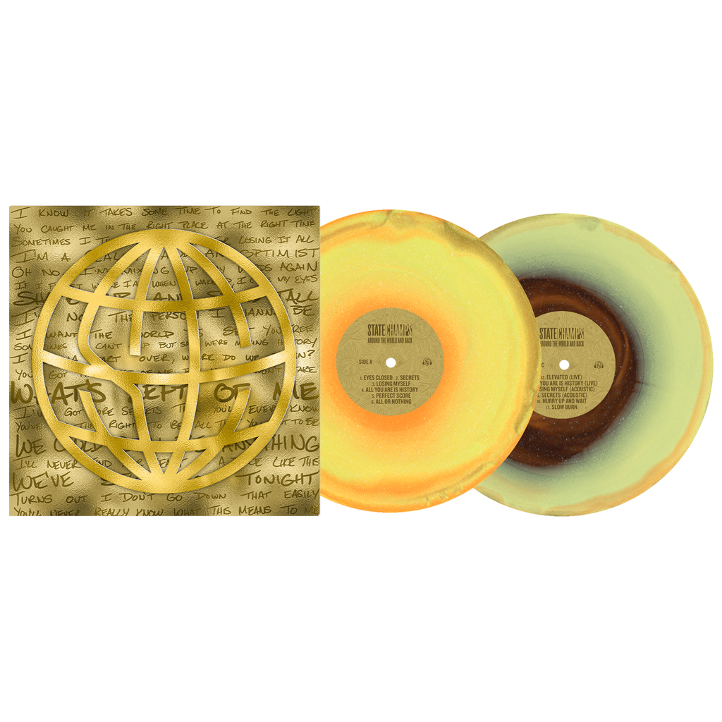 State Champs - Around The World And Back (10 Year Anniversary) [Orange/Yellow/Black Ice W/ Glitter Vinyl] [2LP] ((Vinyl))
